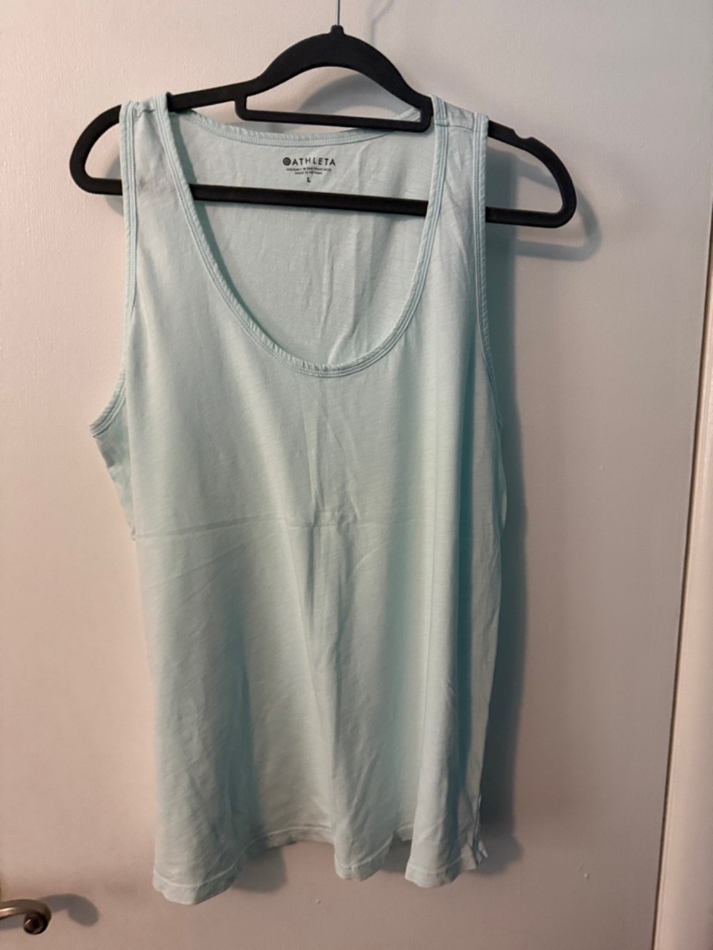 Athleta Light Blue Scoop Neck Tank Top